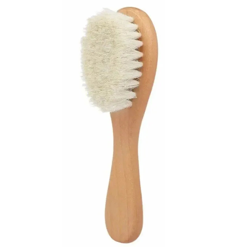 Wooden Baby Hair Brush Comb Soft Baby Bath Brush Clean Hair Body Gentlely Newborn Protect Shower Infant Wash Care Tool