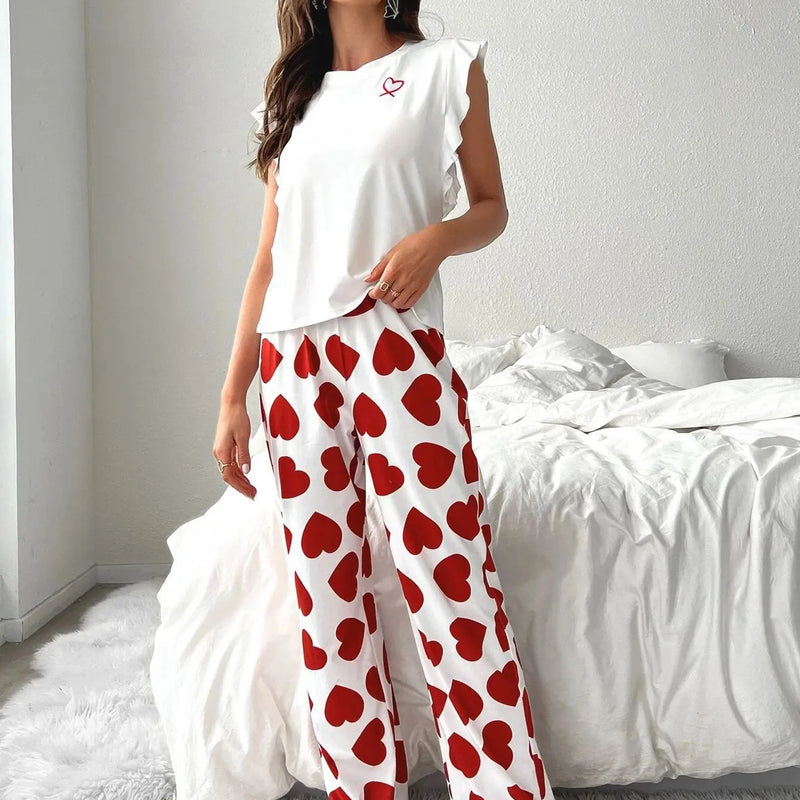 Summer Pajamas Set Women Trousers Pijama Sleepwear Woman | SAMAG