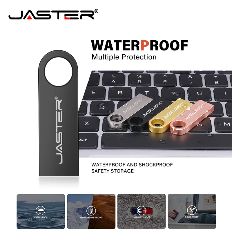 USB Flash Drive 128GB Pendrive 128GB Memory Stick 32GB 4GB Metal 64 GB Pen Drive 8GB USB Stick 16 GB Free Chain USB Flash Drives