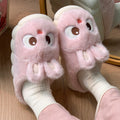 Women's cotton slippers winter indoor home warm and velvet household parent-child wool cotton shoes women wear outside winter