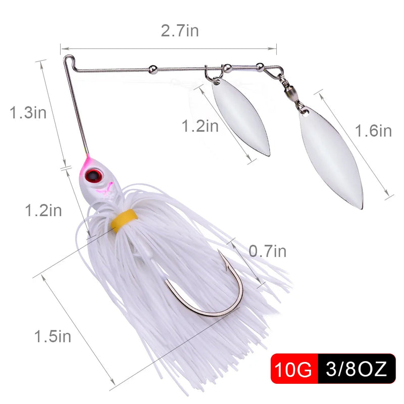 10G14GAnti-snagging lure bait, tassel spinner hard | SAMAG