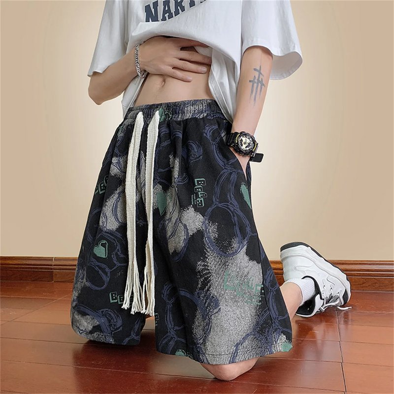 Cool Bear Print High Street Oversize Basketball Shorts | SAMAG