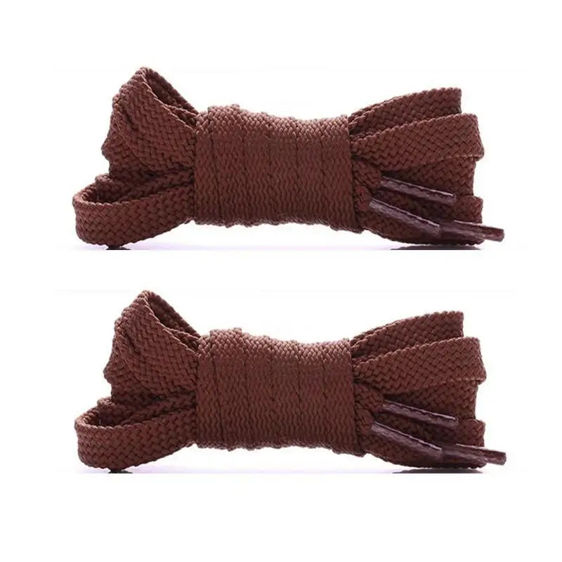Flat Shoelaces Solid Neutral Color Replacement Shoe Strings Suitable for Sneakers Dad Shoes