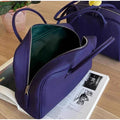 Minimalist Lychee Pattern PU Leather Handbag Women Luxury Casual Commute dating Bag Solid Color Trendy Zipper Closure Boston Bag