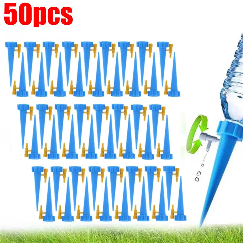 Automatic Drip Irrigation Watering System Plant Dripper Spike Kits Garden Self Watering Planter Insert Plant Watering Devices