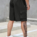 Men's Plain Regular Style Cargo Shorts with Adjustable | SAMAG