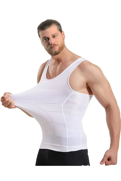 Men's Compression Body Shaper Vest Seamless Slimming Tank | SAMAG