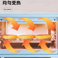 10L Mini Oven Microwave Combo, 220V Household All-in-One for Baking Grilling Defrosting, Compact Space Saver