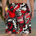 Summer New Style Men's Shorts with 3D Letter Pattern | SAMAG