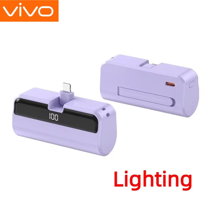 VIVO 500000mAh New Power Bank Large Capacity Super Fast Charging Portable Mini External Battery for Huawei Samsung iPhone
