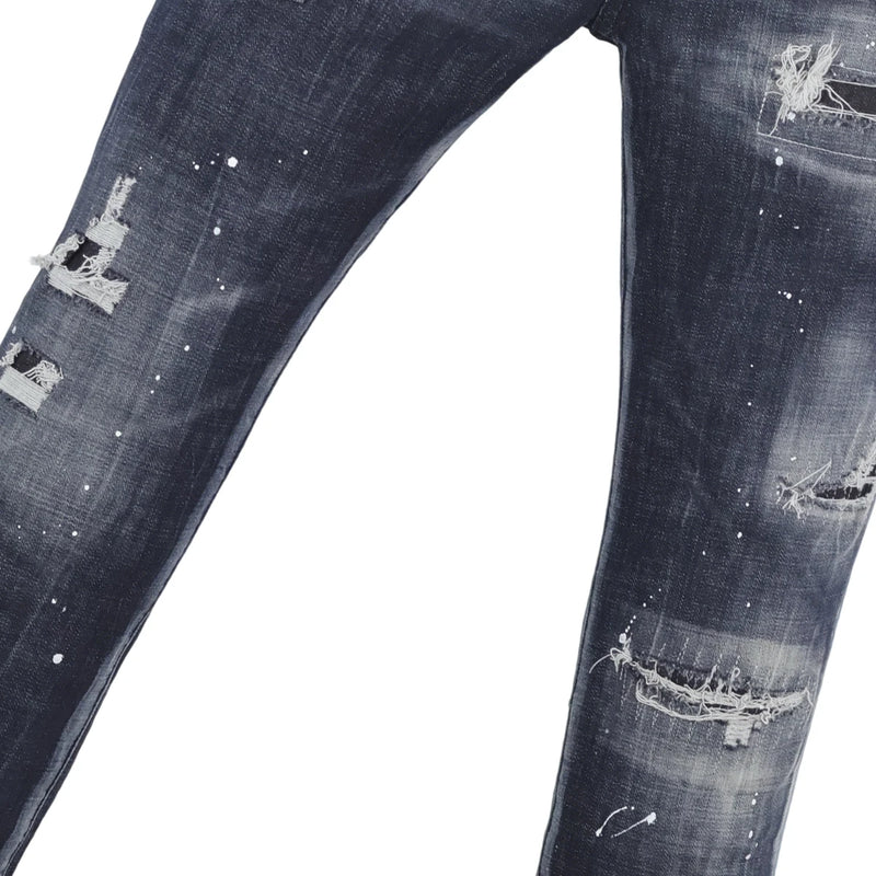 6060 Four Seasons New Men's Washed Ripped Patch Old | SAMAG