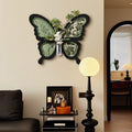 French Butterfly Living Room Decoration Painting Hydroponic Green Plant Hanging Painting Dining Room Sandstone Mural Painting