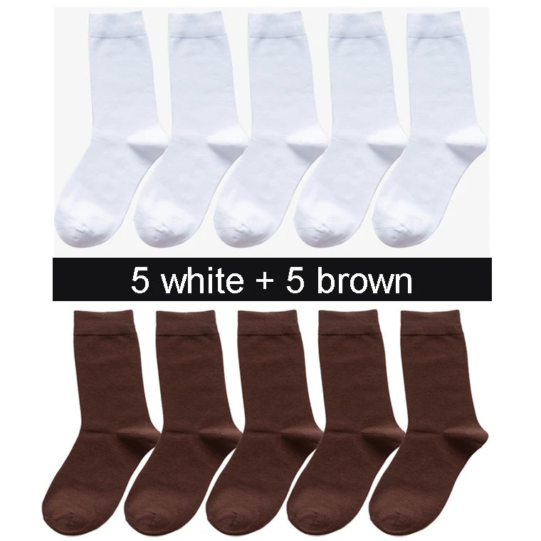 5/10Pairs Spring Autumn Men's Socks Size 38-45 Long | SAMAG