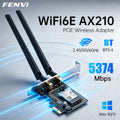 WiFi 6E AX210 PCI - E Adapter BT 5.3 5374Mbps Tri - band 2.4G/5G/6Ghz 802.11AX Wireless Network Wi - Fi 6 Card For PC | SAMAG