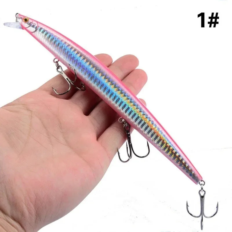 16 Colors 18cm 24g Minnow Fishing Lure Laser Crankbait | SAMAG