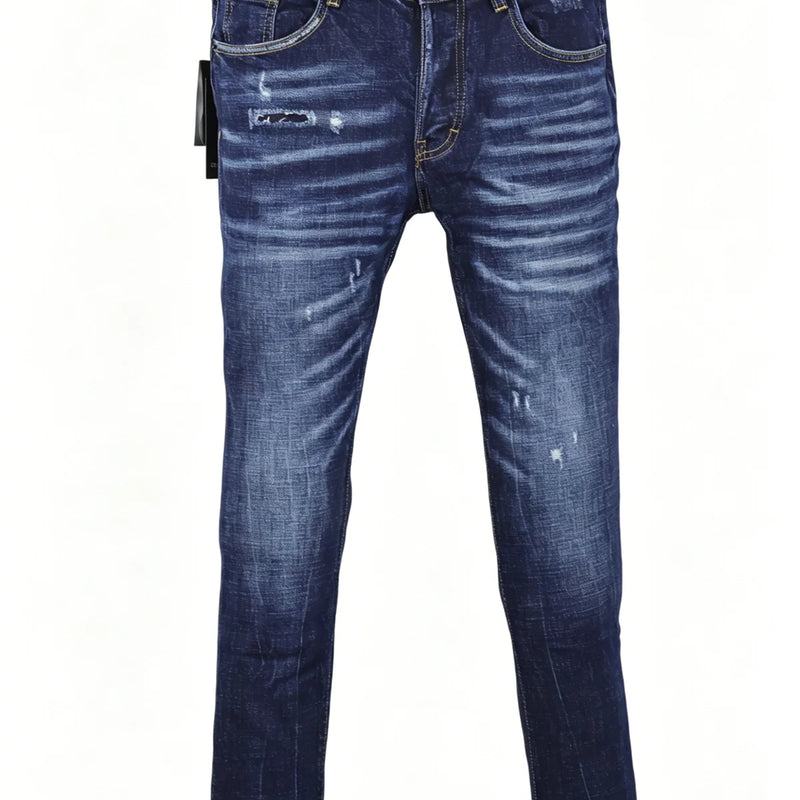 6057 Four Seasons New Men's Wear Washed Ripped Patch | SAMAG