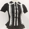 Summer Japanese Lolita Sweet Girls Short - sleeved Tops - View 8 | SAMAG