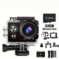 Regaton 4K 30FPS Ultra HD Action Camera, 20MP EIS Stabilization Sport Cam With Remote Control, Cycling Helmet Mount Accessories