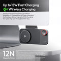 Ulanzi CW15 Wireless Charger Qi2 15W Fast Charging StandBy Ready Instant Magnetic Snap Multimedia Smart Dial Control for Studio