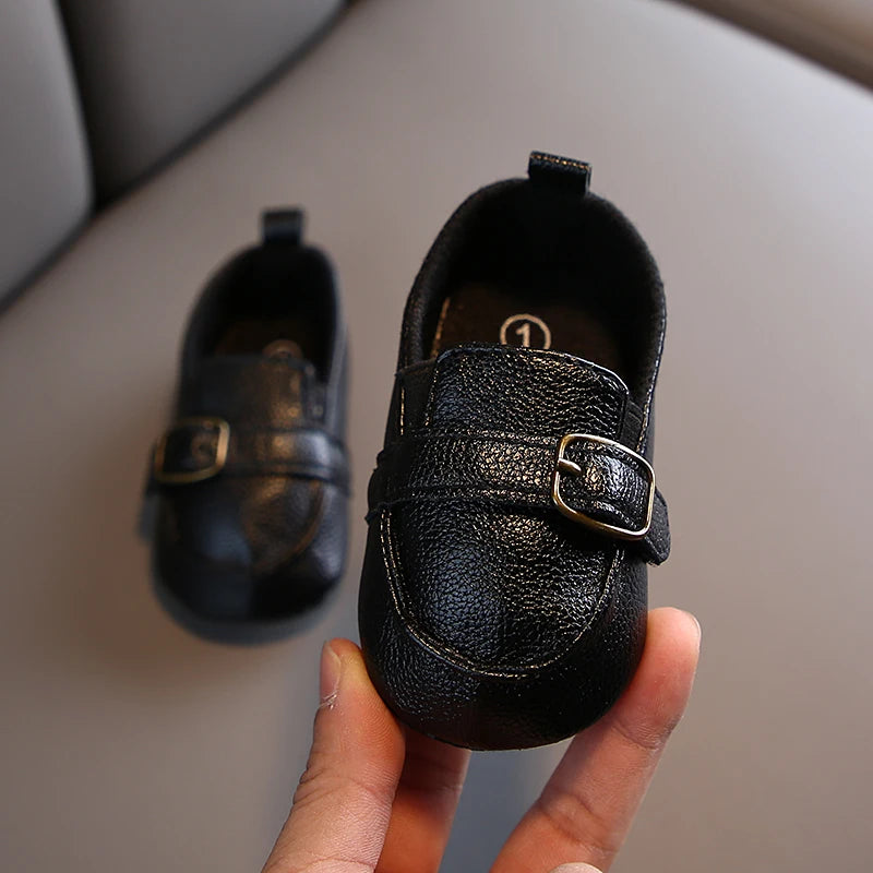 VALEN SINA New Baby Shoes White Christening Baptismal Moccasins Infant Boys Girls Slip-On Peas Shoes Walking Shoes