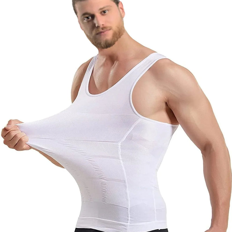 Men Compression Body Shaper Vest Seamless Slimming Tank Top Waist Trainer Belly Control Undershirt Shapewear Weight Loss Shirt