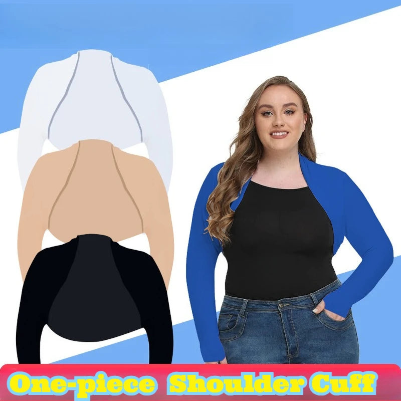 Oversized Integrated Shoulder Ice Sleeves Sun Protection Fake Arm Cover Shawl Unisex Summer Outdoor Cooling Breathable Stretchy