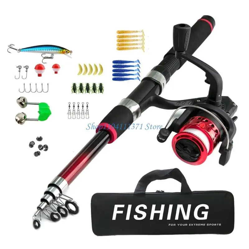 P9FC Beginner Fishing Set Tackles Including Reel | SAMAG