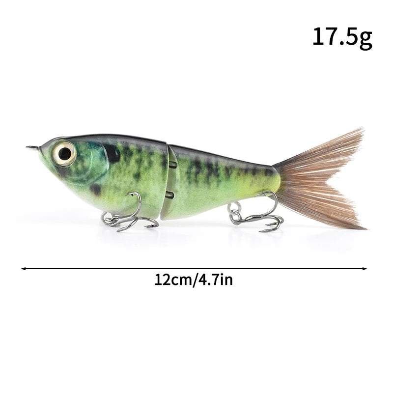 11.5cm 18.5g Balam Glide Bait Swimbait Joint Giant Pike | SAMAG