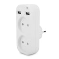 New EU Plug Adapter Conversion Plug Multifunctional Socket Portable Dual Usb Port German French Russian Universal Socket