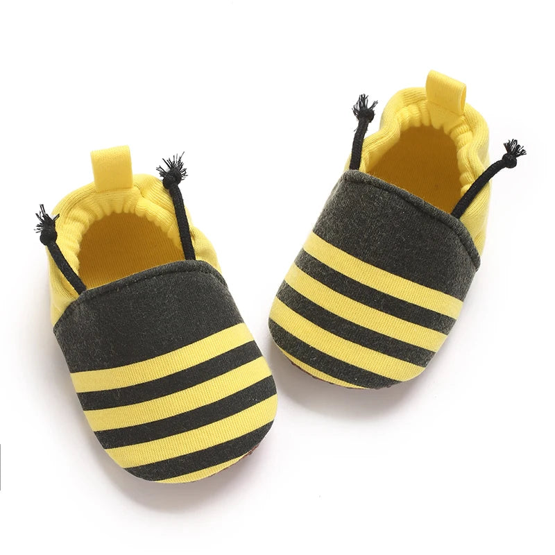 Spring and Autumn Yellow Countryside Style Princess Shoes 0-12 Months Baby Soft soled Anti slip Sneakers