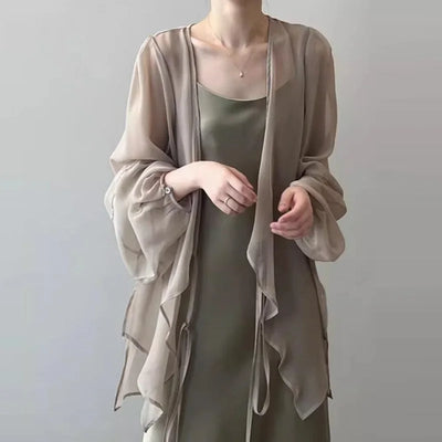 Summer Sun Protection Shirt Korean Women Chiffon Cardigan | SAMAG