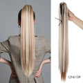 Synthetic Claw Clip On Ponytail Extension 22Inch Long Straight Wavy Ponytail Hair Ponytail With Claw Clip On Ponytail For Women