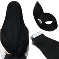 Ugeat Tape in Hair Extensions Human Hair Real Natural Brazilian Remy Hair Straight Seamless Skin Weft For Women Balayage 20P/40P