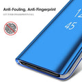 Smart Mirror Flip Case for Xiaomi Poco X3 Redmi Note 10 9 9s 11 8 8T 10s 11T Pro Max Plus 9A 9C Mi 9T Lite 5G Stand Cover Coque