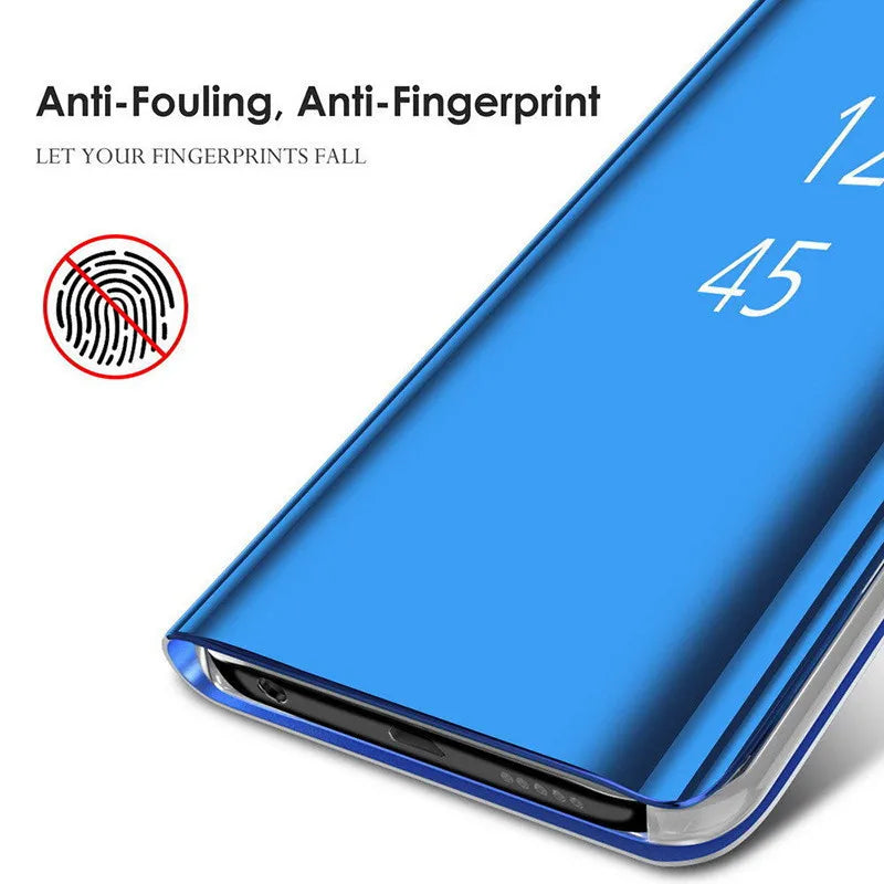 Smart Mirror Flip Case for Xiaomi Poco X3 Redmi Note 10 9 9s 11 8 8T 10s 11T Pro Max Plus 9A 9C Mi 9T Lite 5G Stand Cover Coque