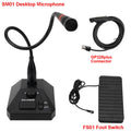 Retevis Aliunce SM01 Desktop Microphone For Walkie Talkie RT622 RT3S HD1 RA685 RT95 Two-Way Radio Handheld Mic 2pin / GP328plus