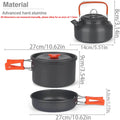 1PCS Camping Cookware Kit Outdoor Cooking Set Aluminum Pot Equipment Travel Tableware Kitchen for Hiking Picnic BBQ