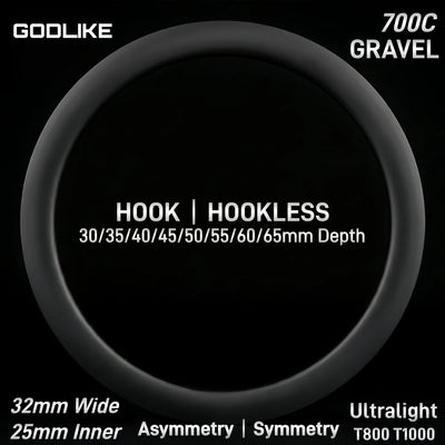 320g Ultralight 700C Carbon Rim 32mm Wide 25mm Inner Road | SAMAG