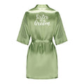 Satin Silk Robes Plus Size Wedding Bathrobe Bride | SAMAG