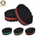 New Double-Sided Magic Twisted Hairbrush Sponge Fashion Styling Oval Dual Use Perforated Curly Sponge Wave Roll Washable Tool