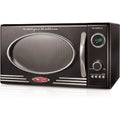 2026 hot sale l L Retro Countertop Microwave Oven, 800-Watt, 0.9 Cu Ft - 12 Pre-Programmed Cooking Settings - Digital Clock, Kit