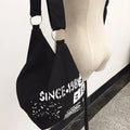 Casual Letter Design,Canvas Bag For Women ,Large Capacity Hobo Bags, Fashion Shoulder Bag ,Shopping Girls Handbags and Totes  bo