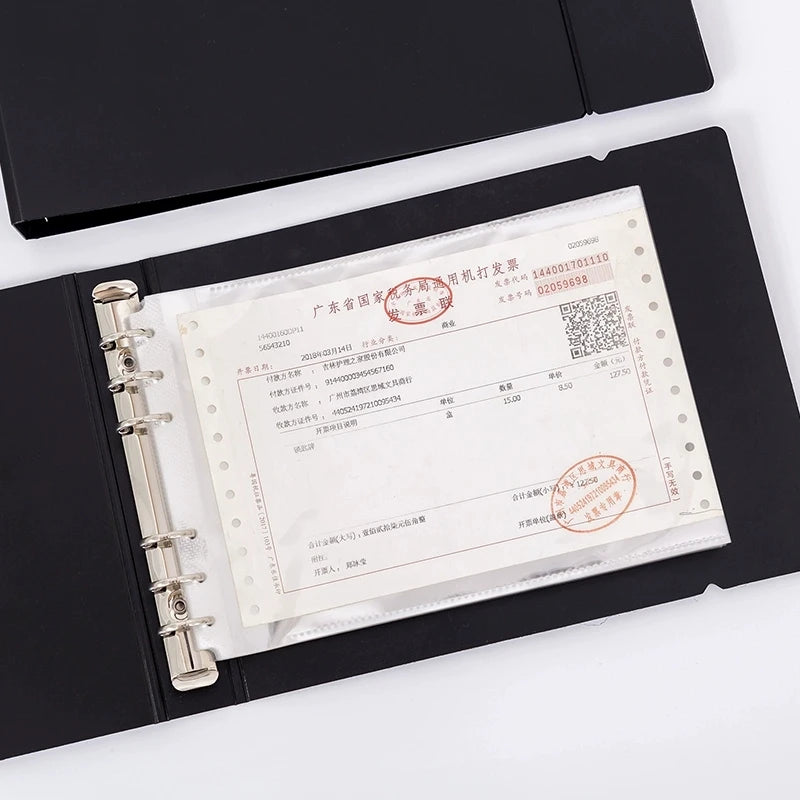 Horizontal A4 Ring Binder A3 Folder With Rings Transparent Protector Sheet A5 Wide Binder Landscape Binder Sleeves B5 File Cover