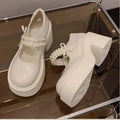 Bows Thick-soled High-heeled Women's Shoes - 2026 Spring/summer New Style - Short-legged Single Shoes