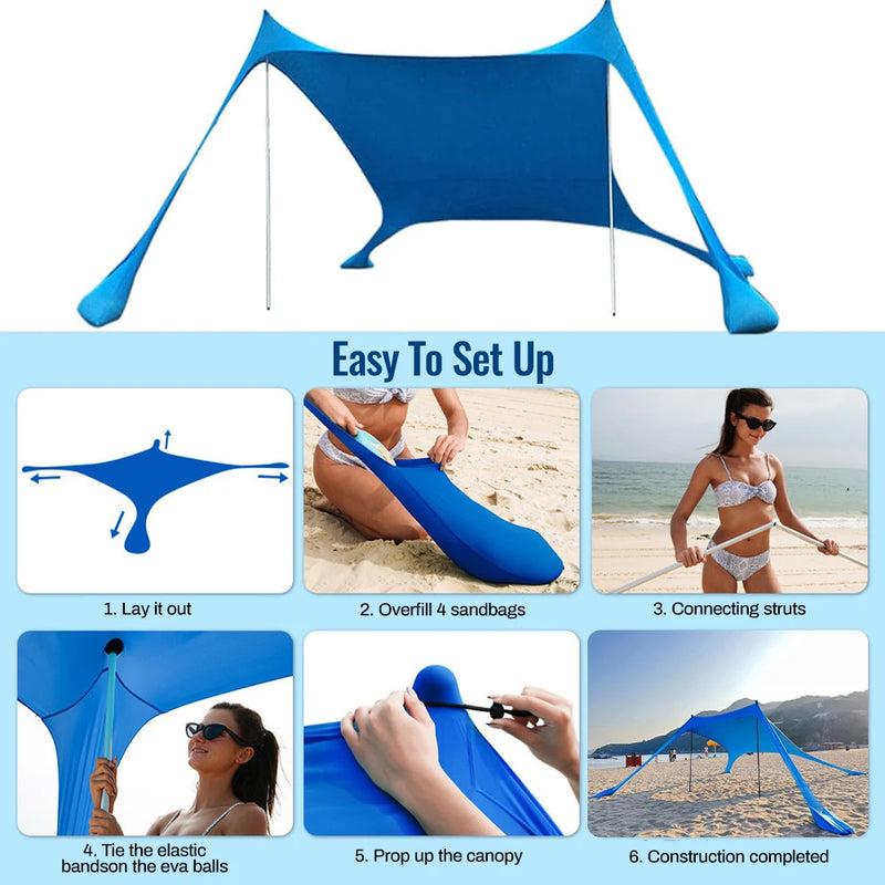Hot Sell Portable Lycra Beach Canopy Tent UV Protection | SAMAG