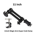 7/11/20 Inch Metal Articulating Magic Arm Super Clamp Holder Stand for DSLR Camera Monitor Phone Studio Photography Accessories
