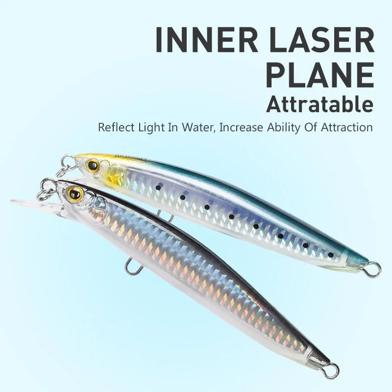 Kingdom Sea Fishing Lures Jerkbaits Minnow Saltwater | SAMAG