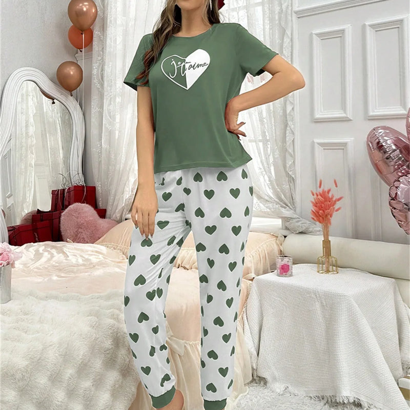 Pyjama Femme Ensemble Summer Nightgown Set Ladies | SAMAG