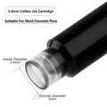 10PCS/Set Simple 3.4mm Caliber Ink Cartridge Blue/Red/Black Plastic Material Fountain Pen Refill Simple Design Pen Ink Students