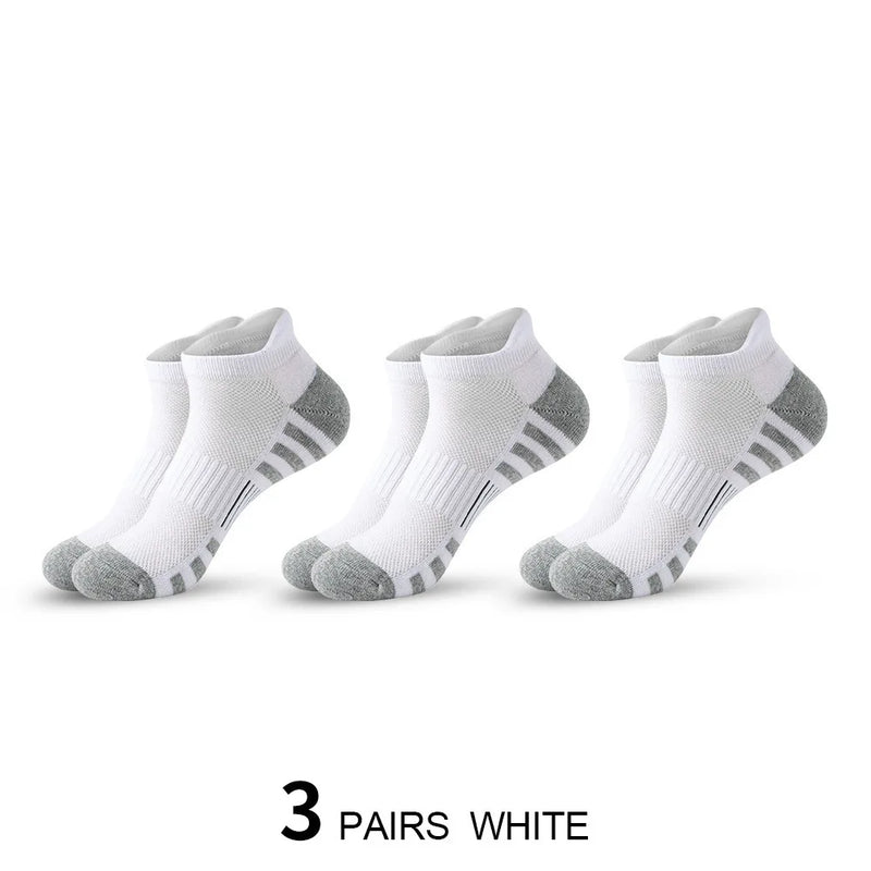 Pairs Ankle Athletic Running Socks Breathable Cotton | SAMAG